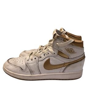 Nike Air Jordan 1 Retro High OG White Metallic Gold FD2597-107 Shoes 3y Boys Kid